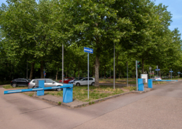 Parkplatz Brauerstraße, Einfahrt