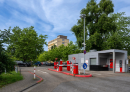 Einfahrt Parkplatz Roonstraße