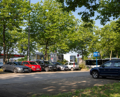 Ansicht des Parkplatzes Schützenstraße, P 26